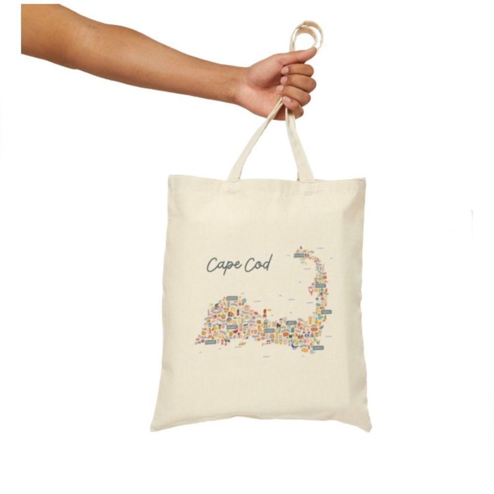 Cape Cod Map Tote - Picture 4 of 9